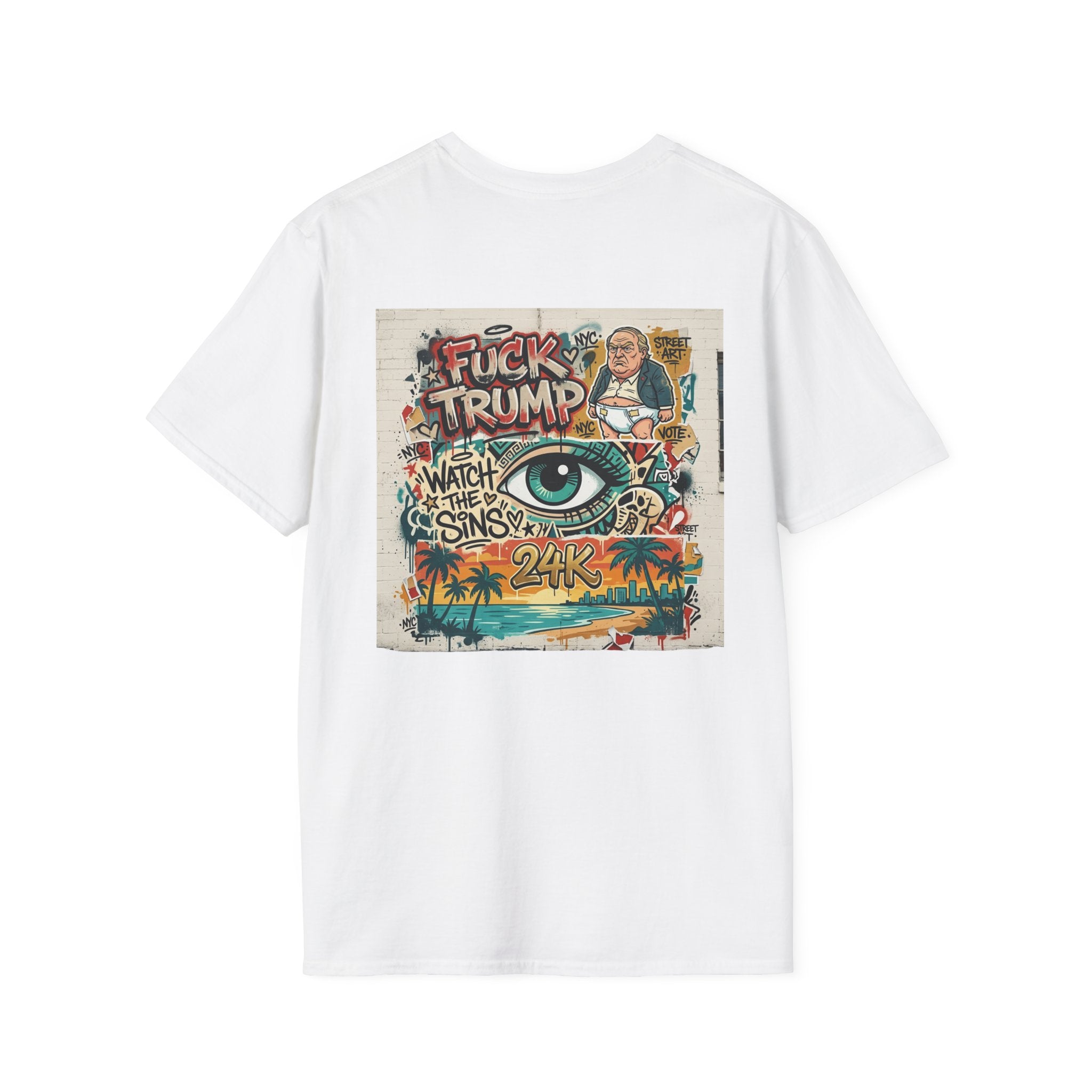 See no Evil Glitched Eye Graphic T‑Shirt — Cyber Aesthetic Unisex Tee