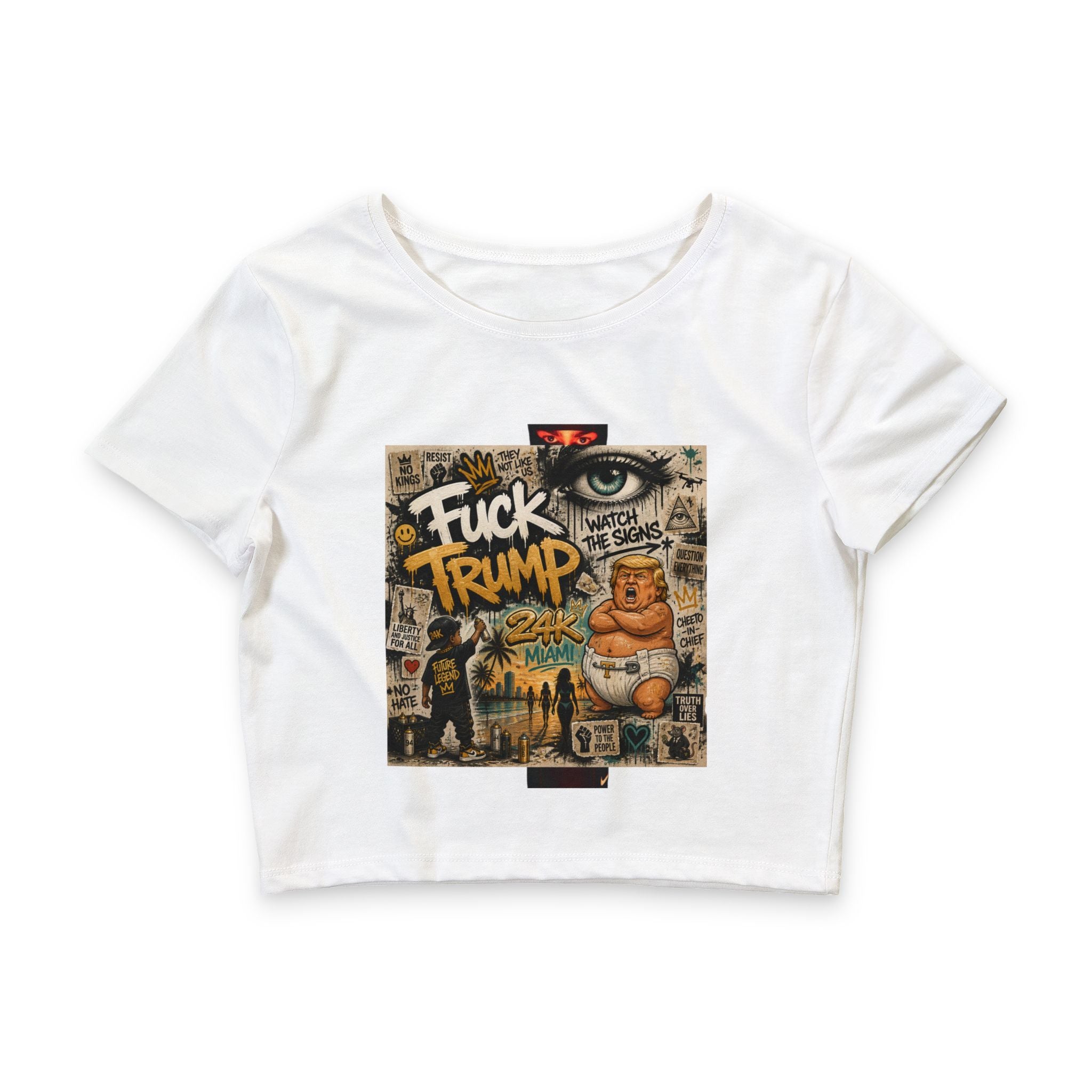 Women’s Poly-Cotton Crop Tee