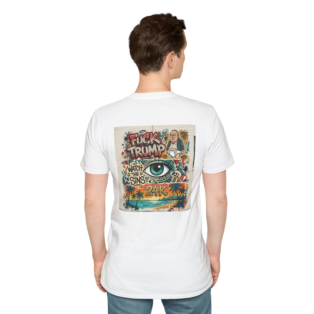 See no Evil Glitched Eye Graphic T‑Shirt — Cyber Aesthetic Unisex Tee