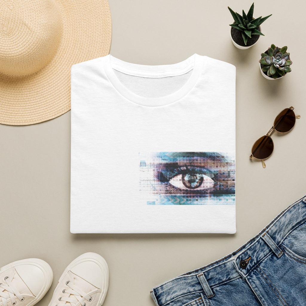 See no Evil Glitched Eye Graphic T‑Shirt — Cyber Aesthetic Unisex Tee