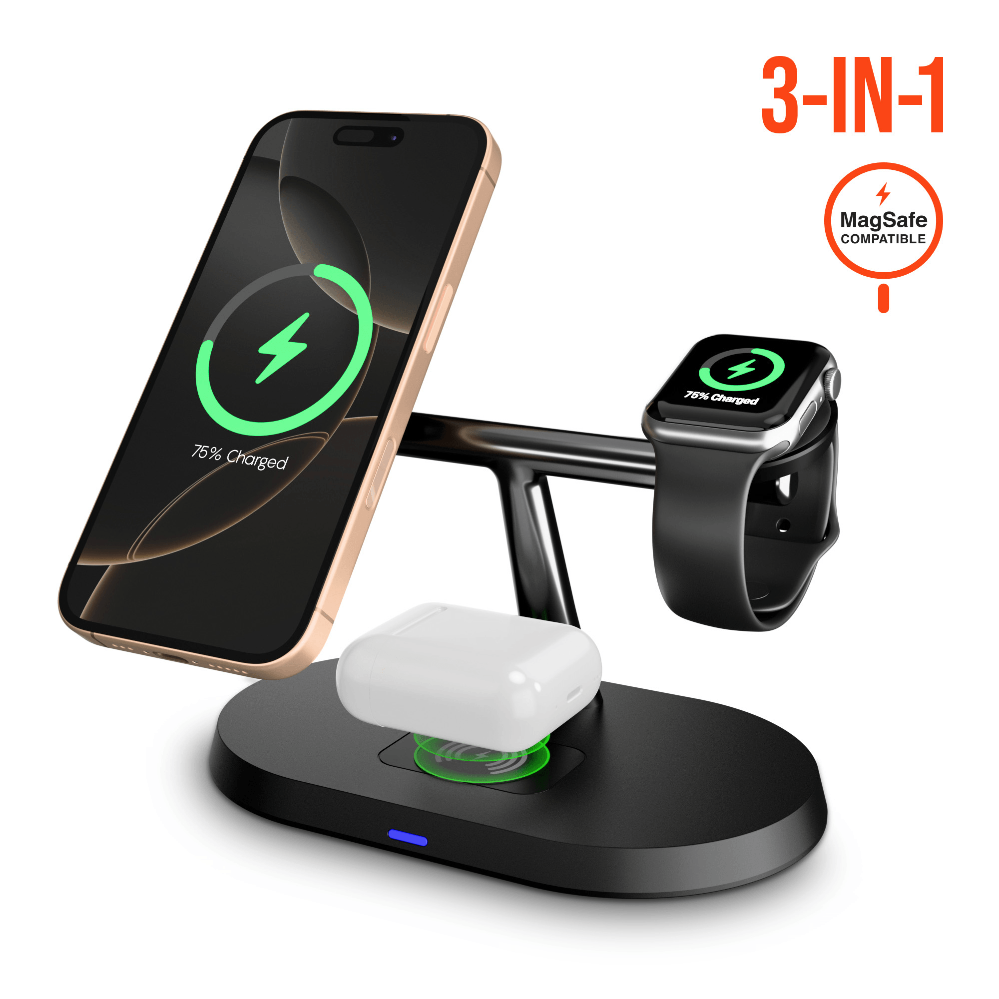 Hypergear MaxCharge Pro 3-in-1 Magsafe Charging Stand