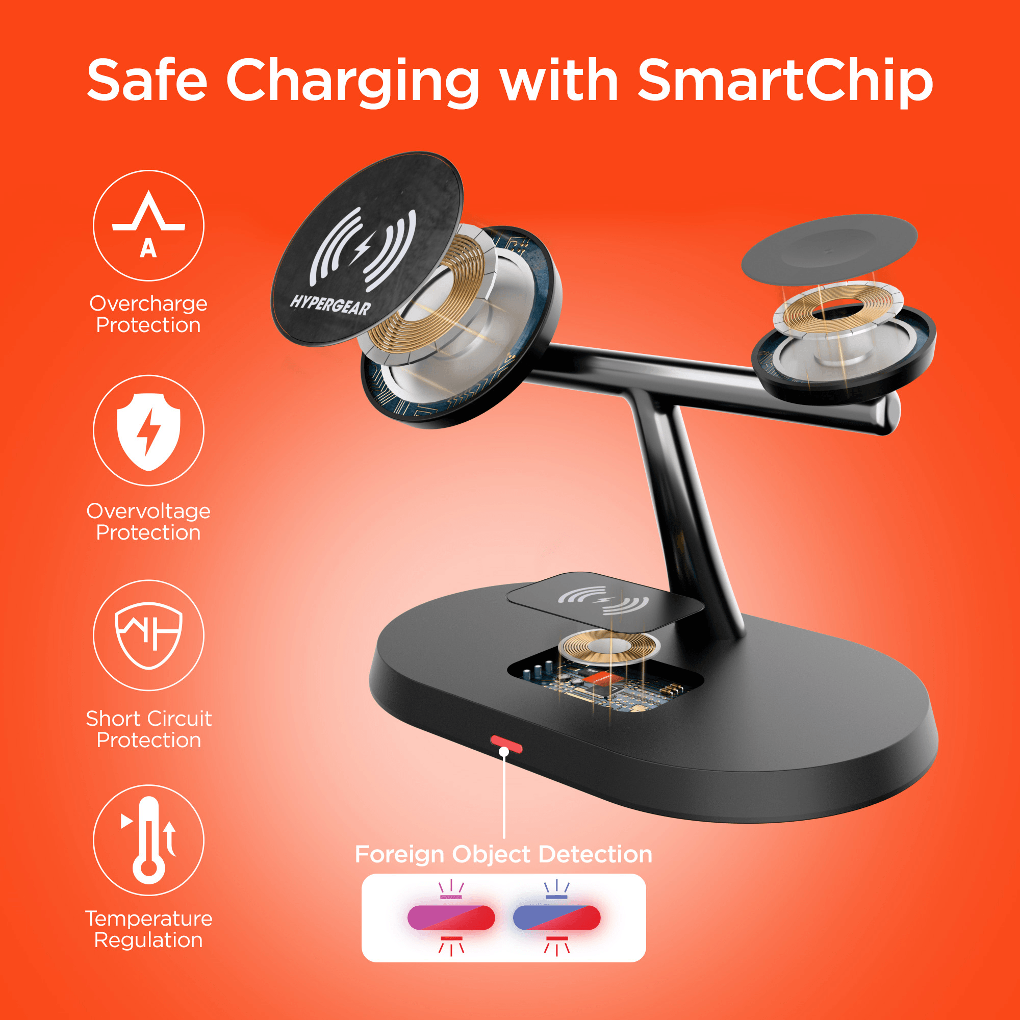 Hypergear MaxCharge Pro 3-in-1 Magsafe Charging Stand