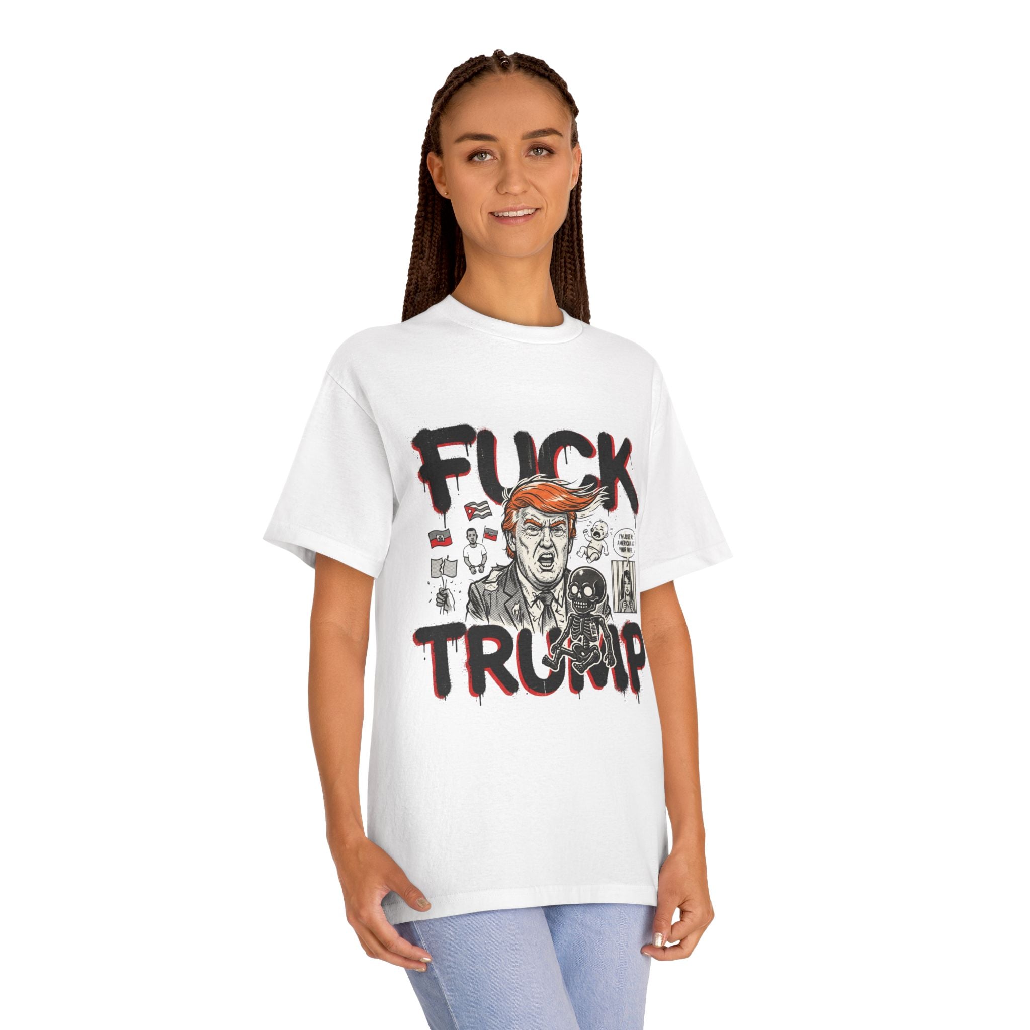 ICE meltdown Graphic Protest Tee — “Fuck Trump” Political Statement T-Shirt