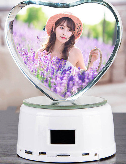CrystalTune™ – Custom 3D Crystal Lamp with Bluetooth Music & LED Light