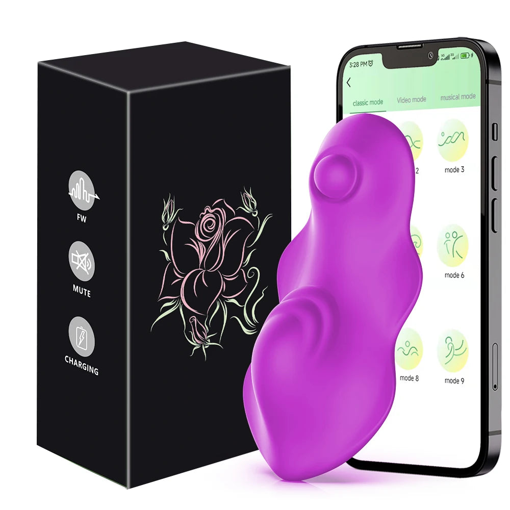 Wearable Bluetooth APP Vibrator for Women Wireless Remote Control Vibrating Egg Clitoris Stimulator Female Sex Toys for Couples
