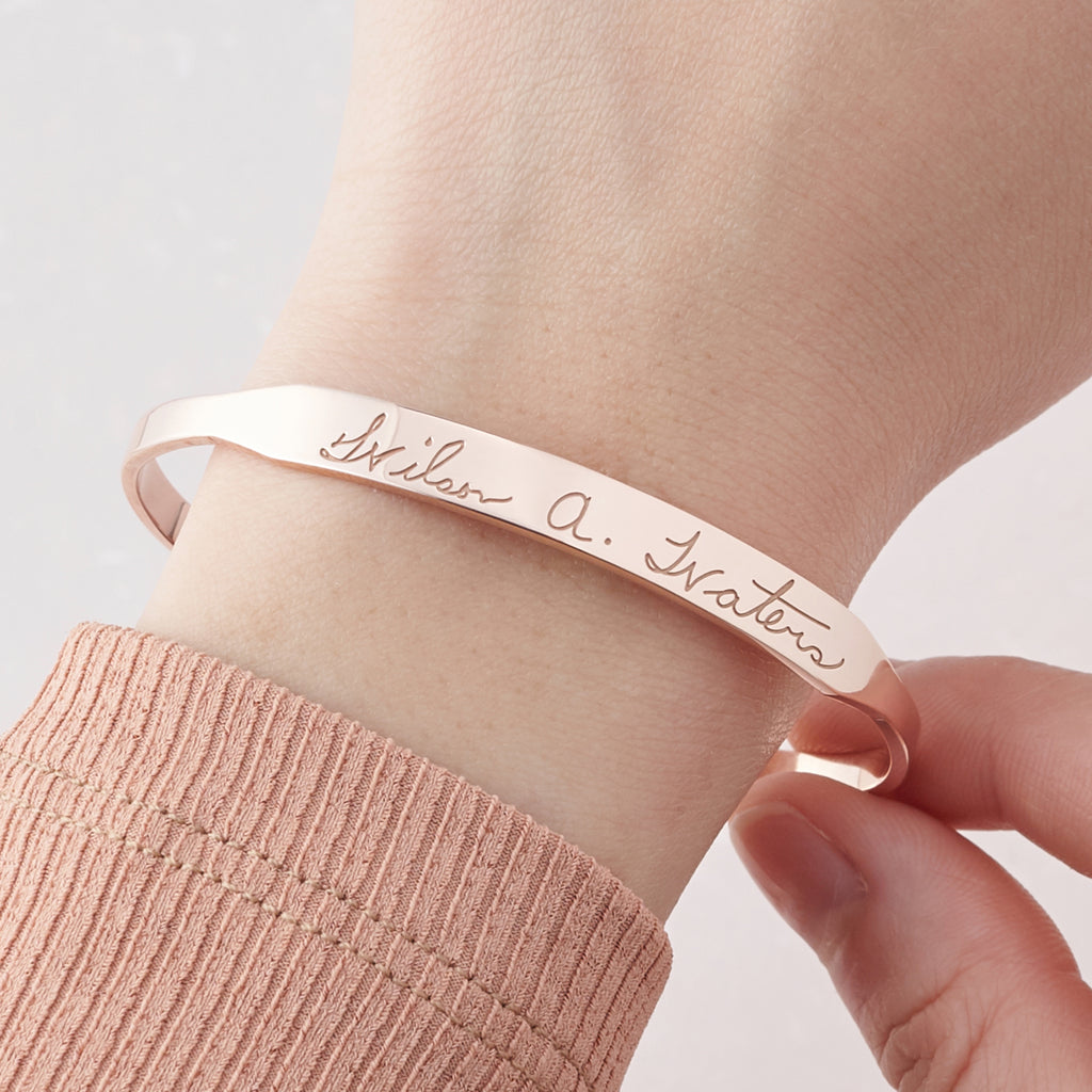 Handwritten Cuff Bracelet